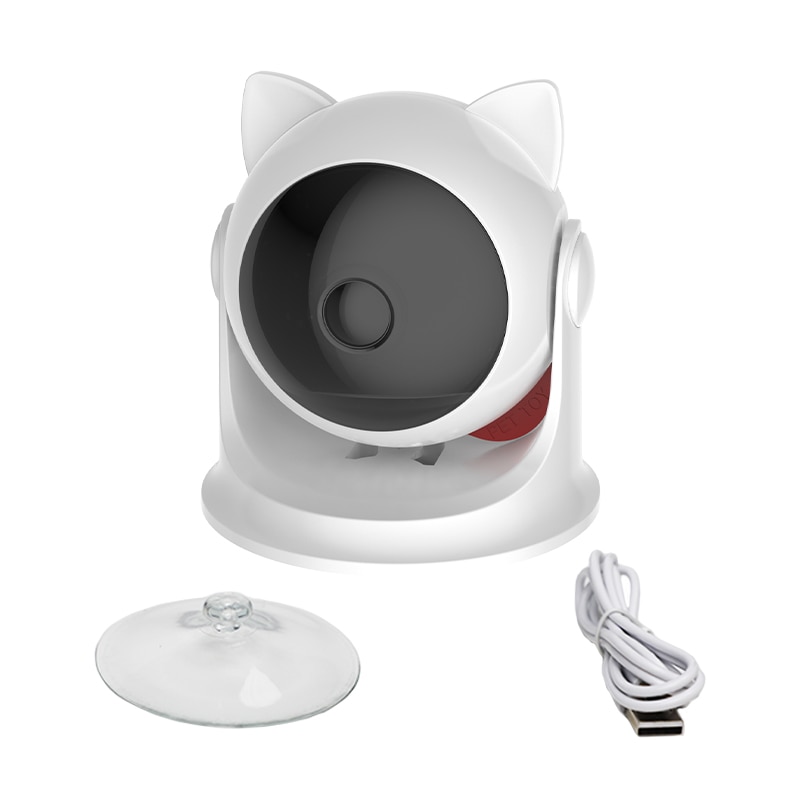 Smart Cat Toy com Luz LED, Tipo-C, Recarregável, 360 °, Auto